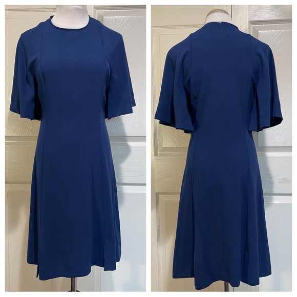 Sandro Yoko Fluted Crepe Dress - Picture 3 of 8